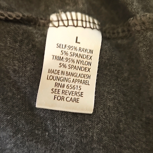 Splash Long Sleeve Scoop Neck Sheer Lace Cut Out High Low Top Size Large - Picture 5 of 5